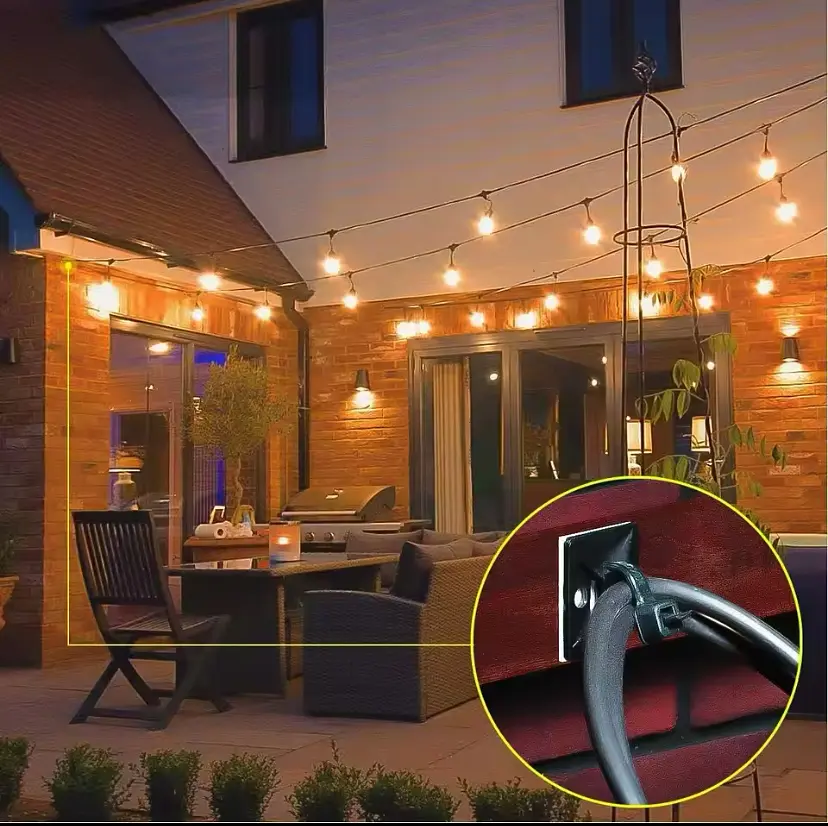 Органайзер-фіксатор кабелю під стяжки для дроту Captain 3M 5 шт XL Чорний hub_n3qpcb - фото 6