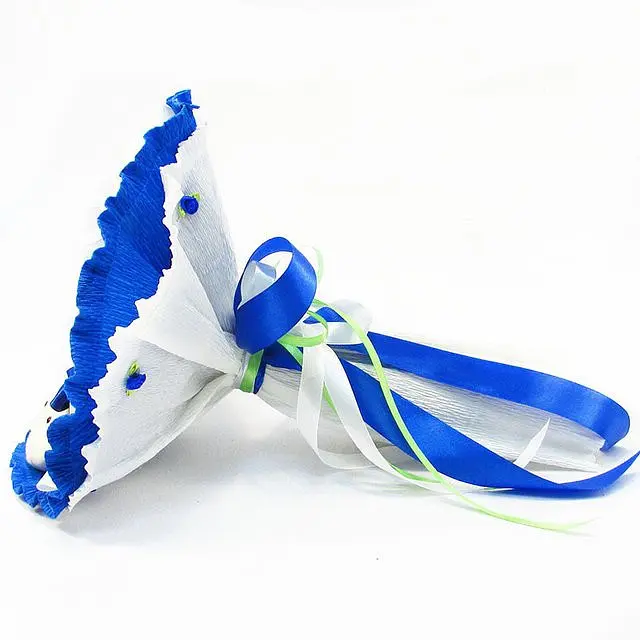 Букет из мягких игрушек 5 мишек 5290IT синий - фото 3