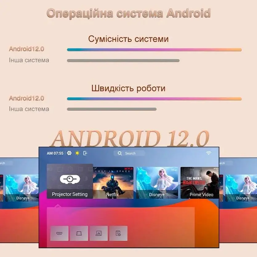 Проектор Everycom E700 2K с электронным фокусом XPRO (E700 2KE_12999) - фото 10