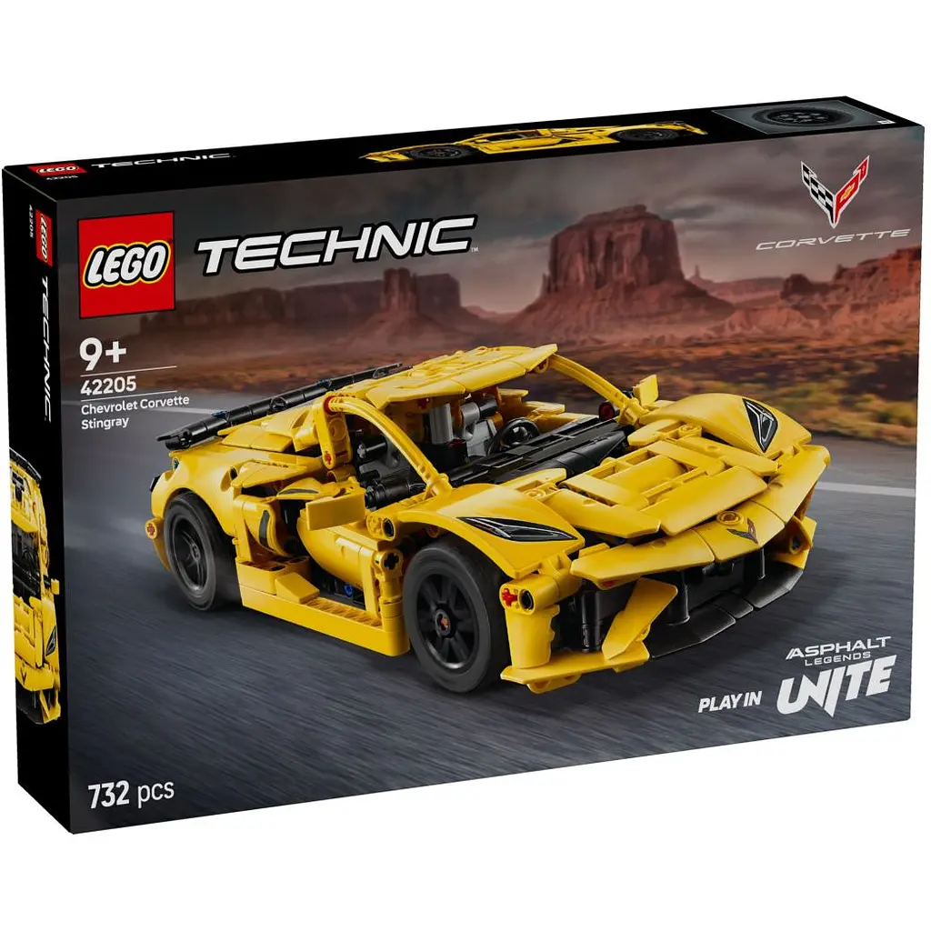Уцінка. Конструктор LEGO Technic Chevrolet Corvette Stingray 732 деталі (42205) - фото 2