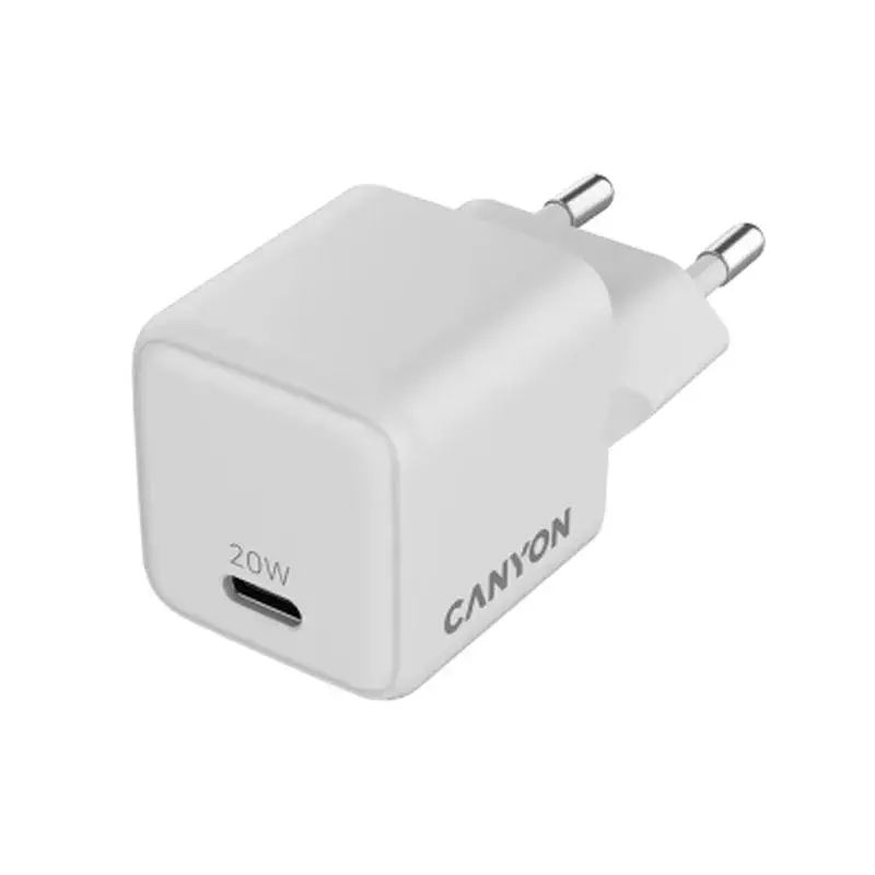 Зарядний пристрій Canyon CU20C GaN 20W 1xPD EU White (CNS-CUW20C) - фото 5