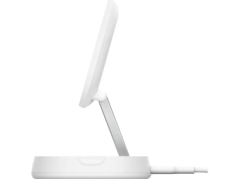 Бездротовий зарядний пристрій Belkin BoostCharge Pro Magnetic Qi2 15 W White (WIA008VFWH) - фото 5