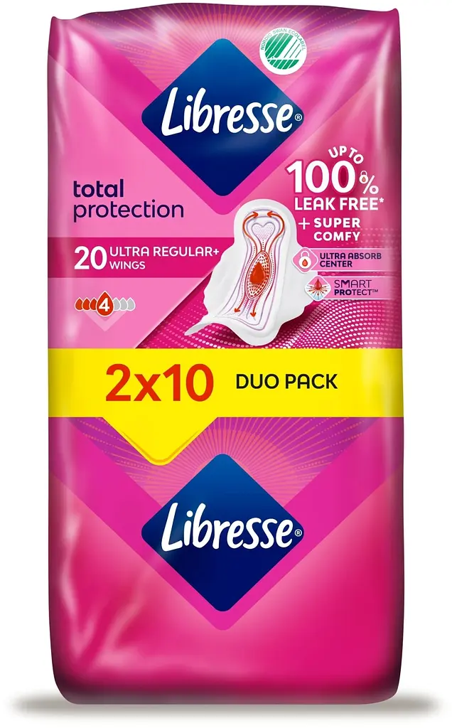 Прокладки гігієнічні Libresse Ultra Regular Поверхня сіточка 20 - фото 2