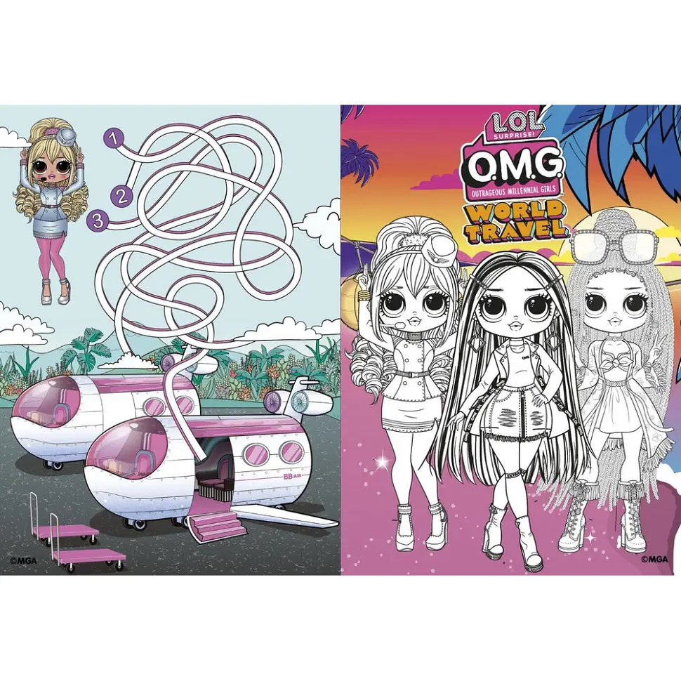 Дитяча книжка-розмальовка "Travel City Babe" Ідейка LCB4 зі стікерами - фото 2