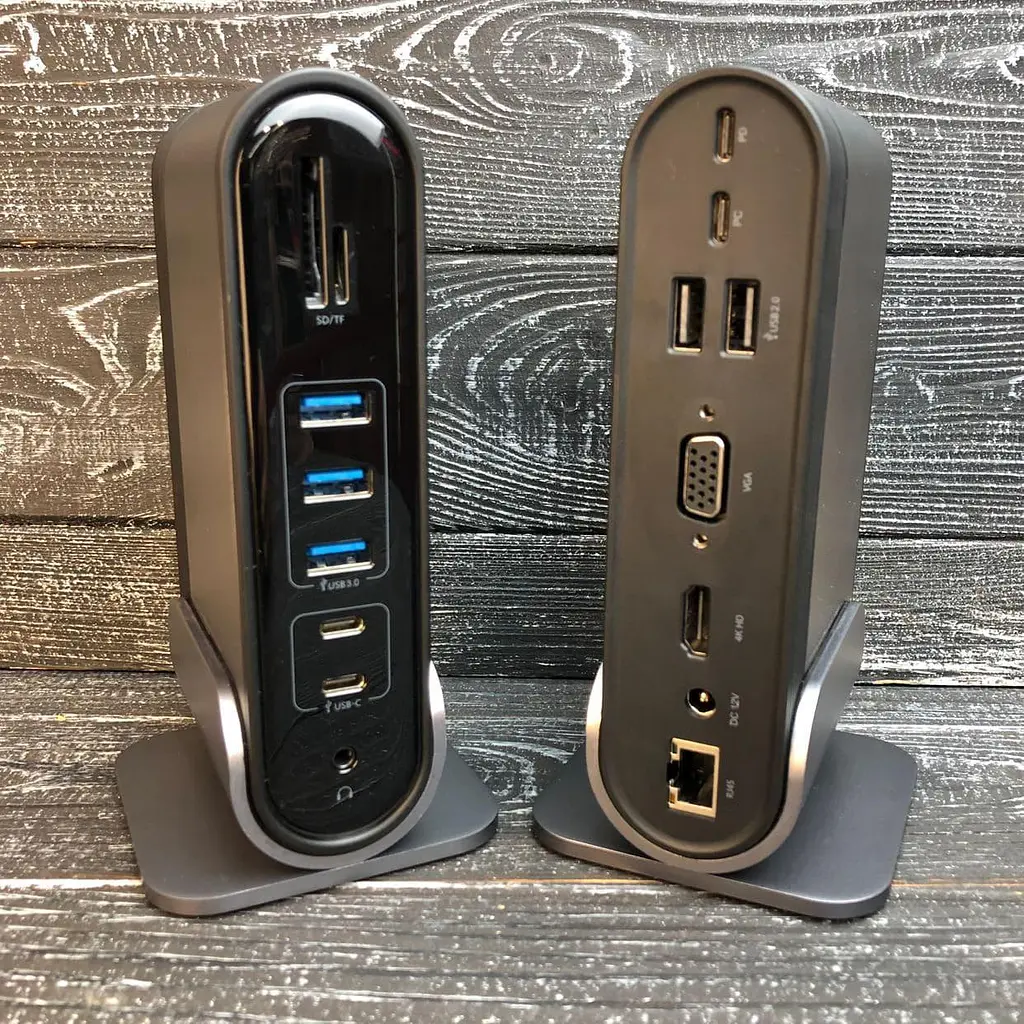 Хаб-концентратор Baseus Working Station для Macbook 16в1 RJ45 Usb, VGA - фото 5