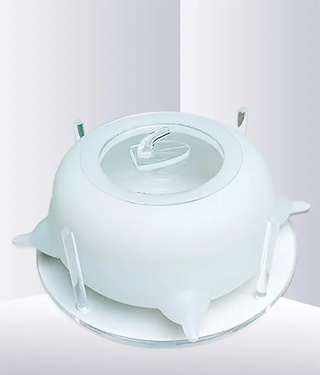 Cиліконова годівниця для молока для цуценят і кошенят Derby white з високою підставкою - фото 2