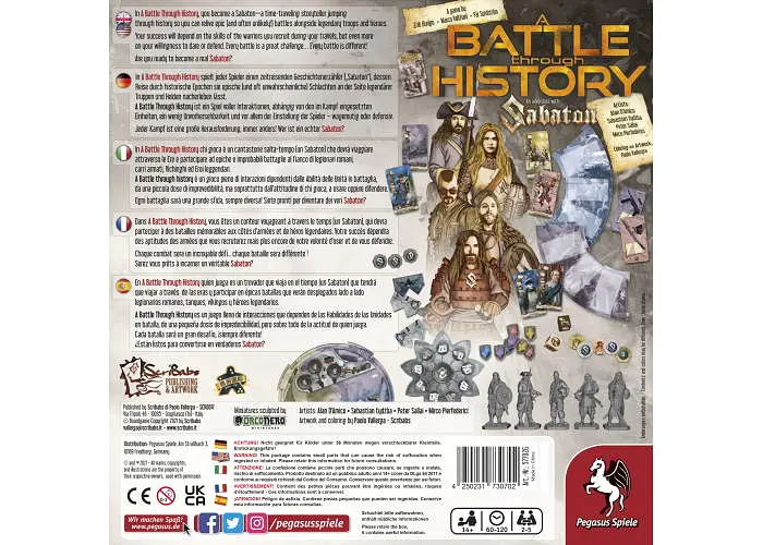 Настільна гра Pegasus Spiele Битва крізь історію: Пригода з Sabaton (A Battle Through History: An Adventure With Sabaton) (англ.) (PS200) - фото 3
