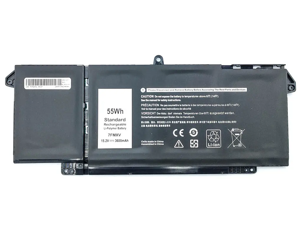 Акумулятор 7FMXV для Dell Latitude 5320 7320 7420 7520 Series (TN2GY 4M1JN) (15.2V 3600 mAh 55Wh) - фото 2