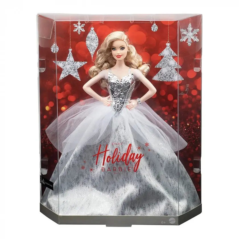 Колекційна лялька Barbie Святкова 2021 (GXL18) - фото 4
