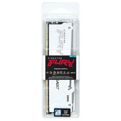 Модуль пам'яті для комп'ютера DDR5 32GB 6400 MHz Beast White RGB XMP Kingston Fury (ex.HyperX) (KF564C32BWA-32) - фото 4