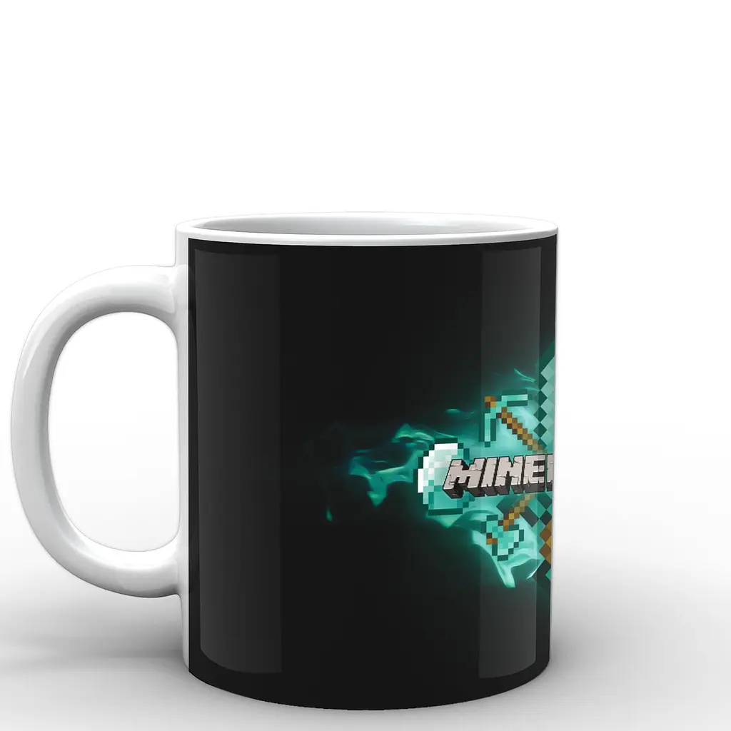 Кружка GeekLand Minecraft Майнкрафт логотип MС.02.004 330 мл белая - фото 3