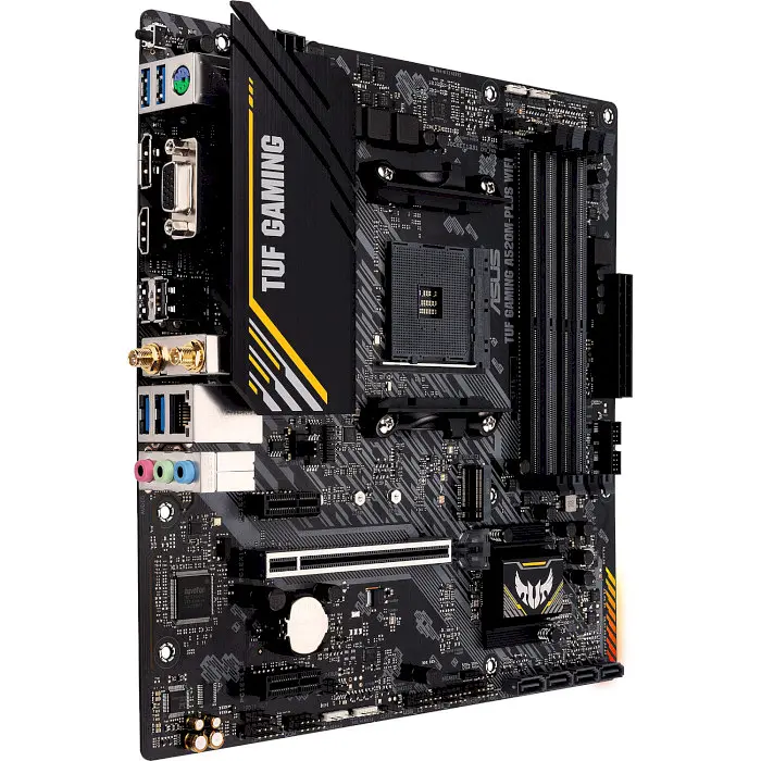 Материнська плата ASUS TUF GAMING A520M-Plus WIFI (TUF Gaming A520M-Plus WIFI) (Socket AM4, AMD A520, Micro-ATX) - фото 2