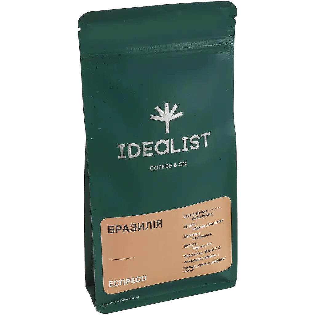 Кава в зернах Idealist Coffee & Co. Бразилія еспресо 250 г - фото 2