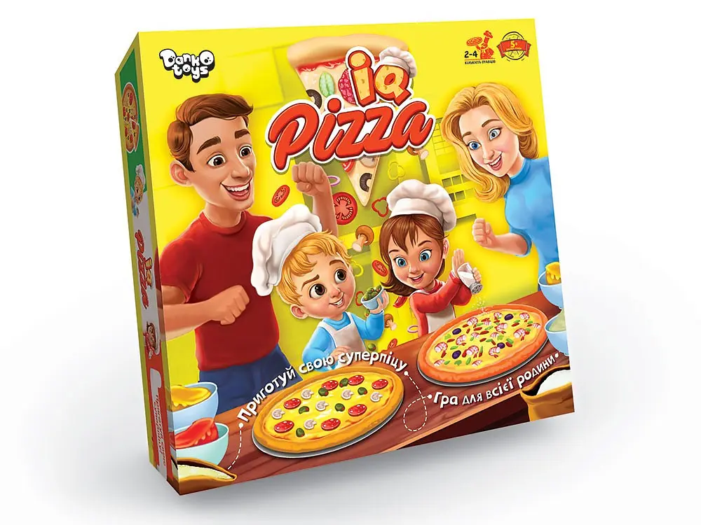 Настільна розважальна гра "IQ Pizza" укр., Danko Toys (ДТ-БИ-07-59)