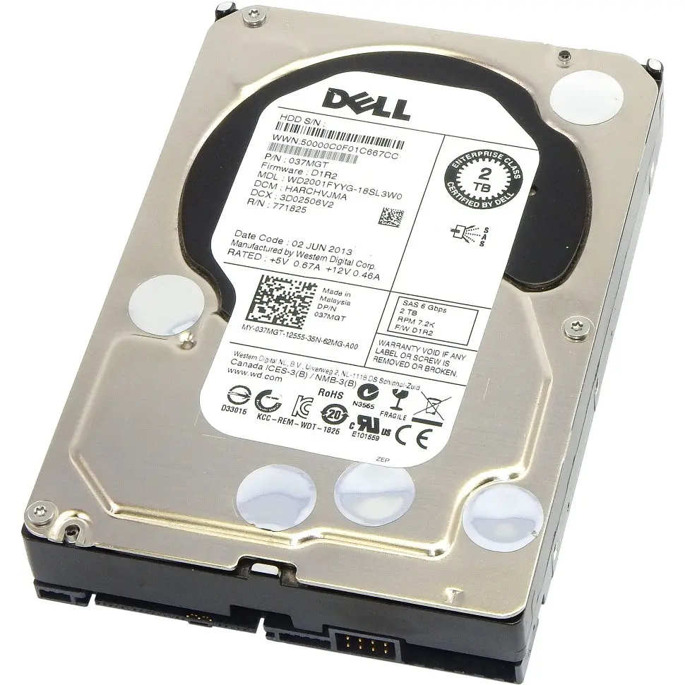 HDD 3.5" SAS 2.0TB WD Enterprise Class 7200rpm 32MB (WD2001FYYG)_Refurbished - фото 2