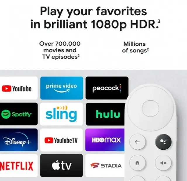 Приставка Google Chromecast with Google TV (HD) 2022 - фото 4
