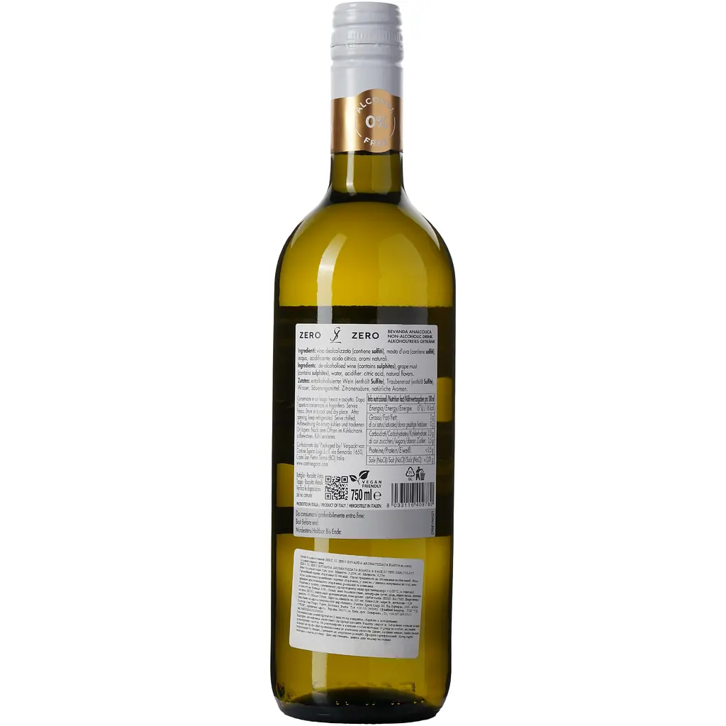 Вино Bianco Fermo Vegan-friendly White still безалкогольне біле сухе 0.75 л - фото 3
