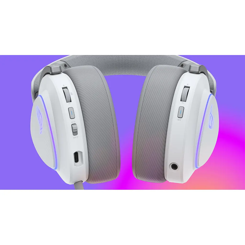 Навушники ASUS ROG Delta II White (90YH03W0-BHUA10) - фото 4