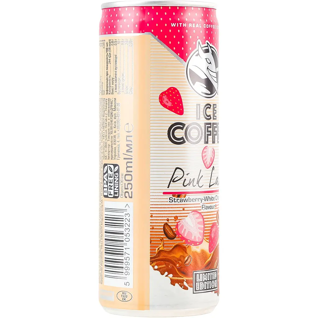 Кава холодна Hell Ice Coffee Pink Latte 250 мл - фото 3