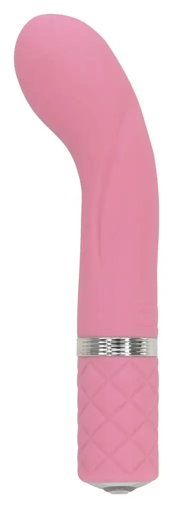 Вібратор Pillow Talk Racy Pink Розкішний із кристалом Сваровськи для точки G, 12.7х2.2 см. рожевий