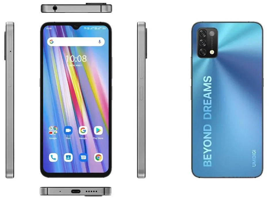 Смартфон Umidigi A11S 4/32Gb Mist Blue [65317] - фото 2
