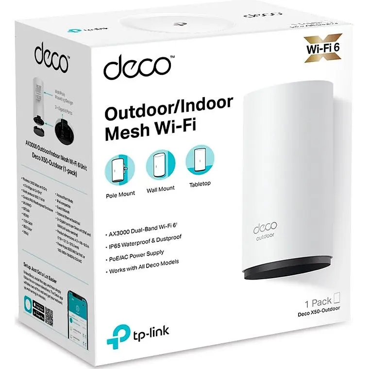 Wi-Fi Mesh система TP-Link Deco X50 Outdoor 1-pack [91144] - фото 11