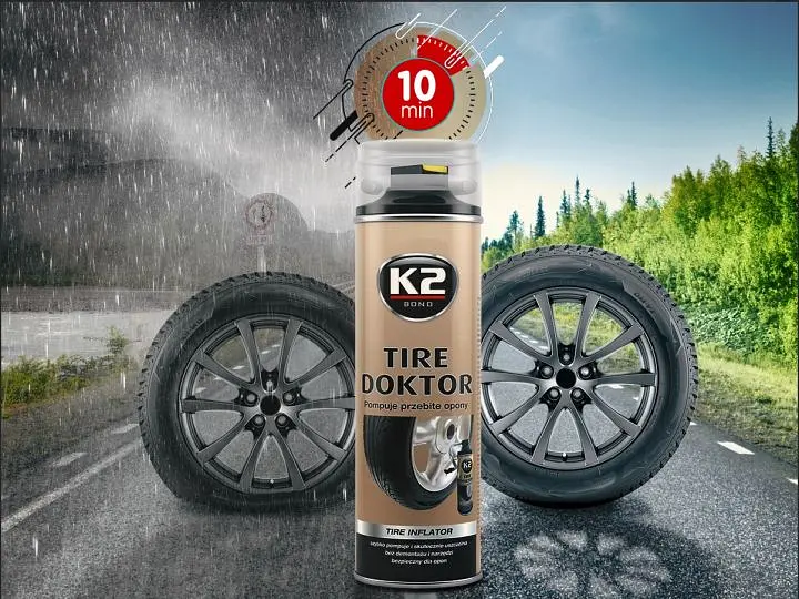 Герметик вулканізатор шин K2 TIRE DOCTOR 500 мл (B311) - фото 2