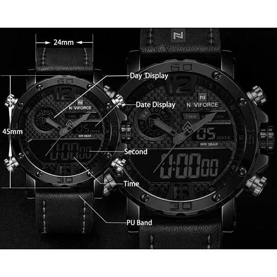 Годинник чоловічий наручний Naviforce Next 9134 (Black) - фото 8