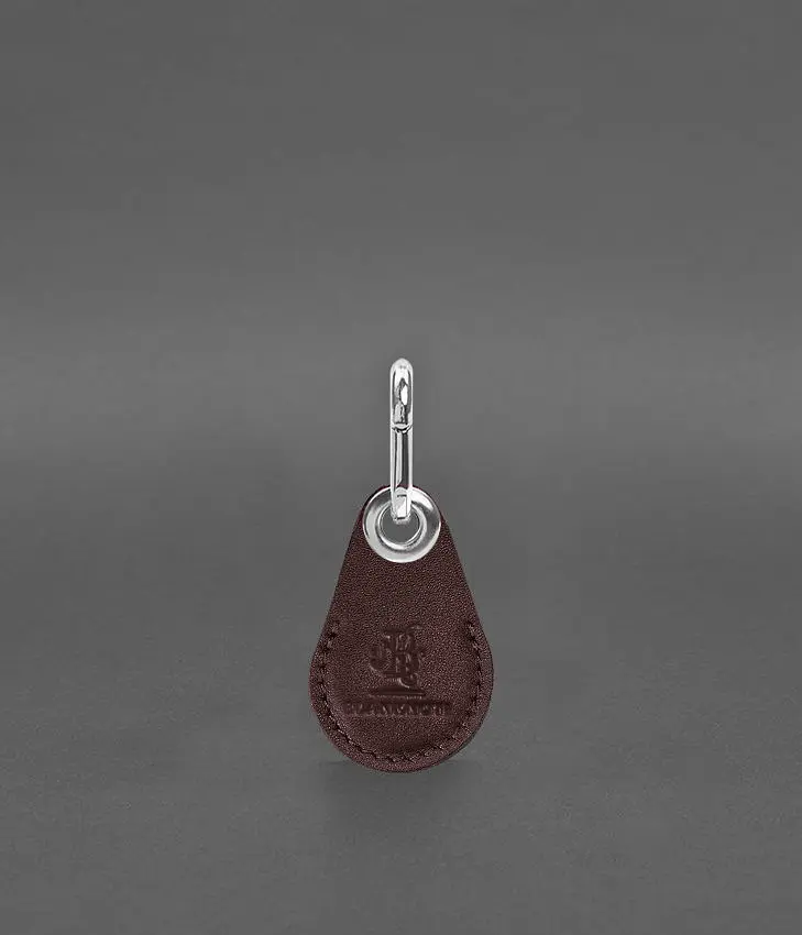 Кожаный чехол для Apple AirTag без окошка Бордовый - фото 2