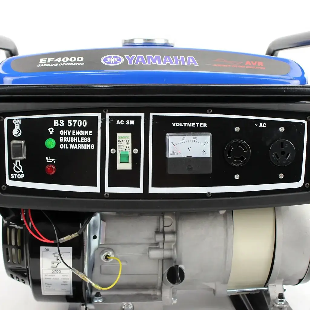 Генератор бензиновий YAMAHA EF4000 4.0/3.5 кВт, ручний стартер, мідна обмотка, чистий синус - фото 7