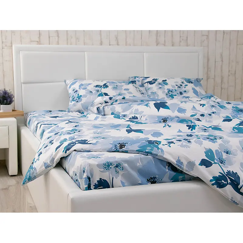 Комплект постельного белья Руно Blue Flowers бязь набивная полуторный голубой (1.114_BlueFlowers) - фото 6