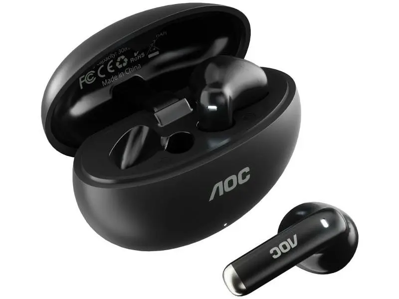 Навушники TWS AOC ACT1501BK Black - фото 4