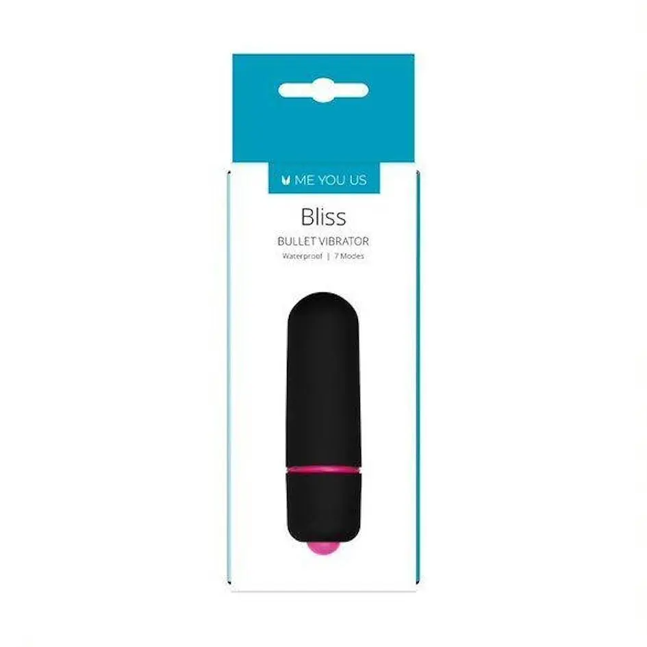Міні-вібратор Me You Us Bliss 7 Mode Mini Bullet, 6 см (чорний) - фото 3