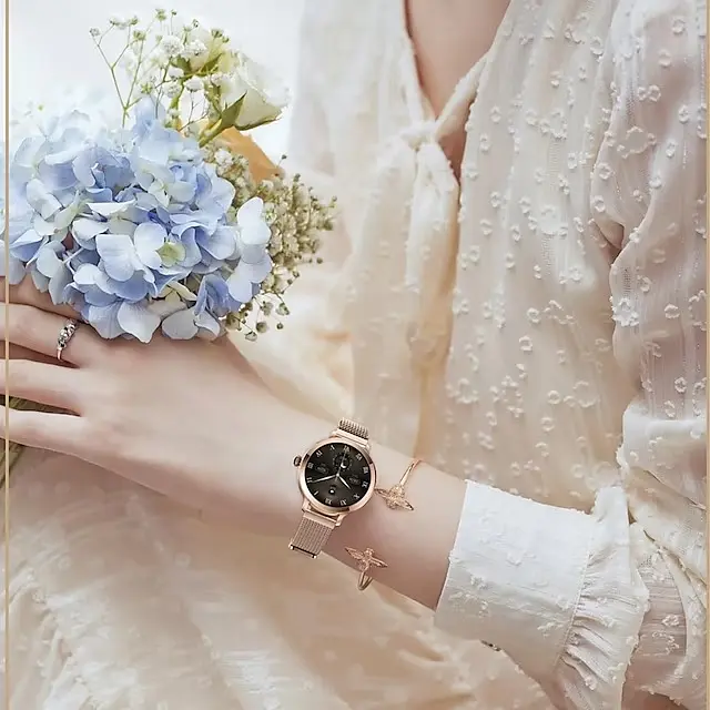 Смарт-годинник жіночий Lemfo NX7 Gold (0a59cdcc) - фото 4