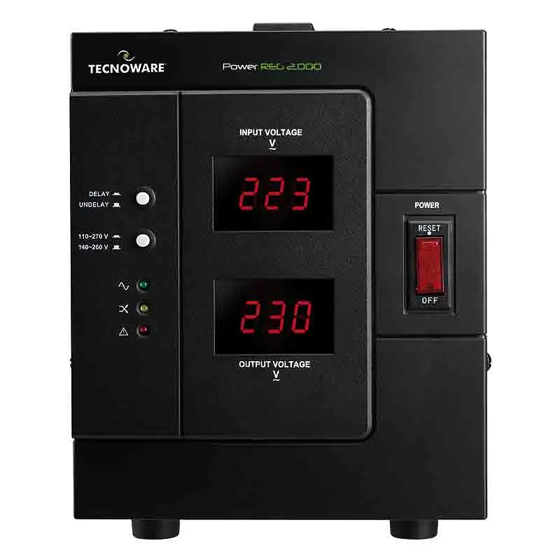 Стабілізатор напруги Tecnoware Power Reg 2000 2000VA 1600W 150Vac-270Vac - фото 3