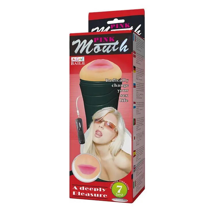 Мастурбатор ротик з вібрацією Baile Masturbator Cup, Vibration Mouth - фото 12