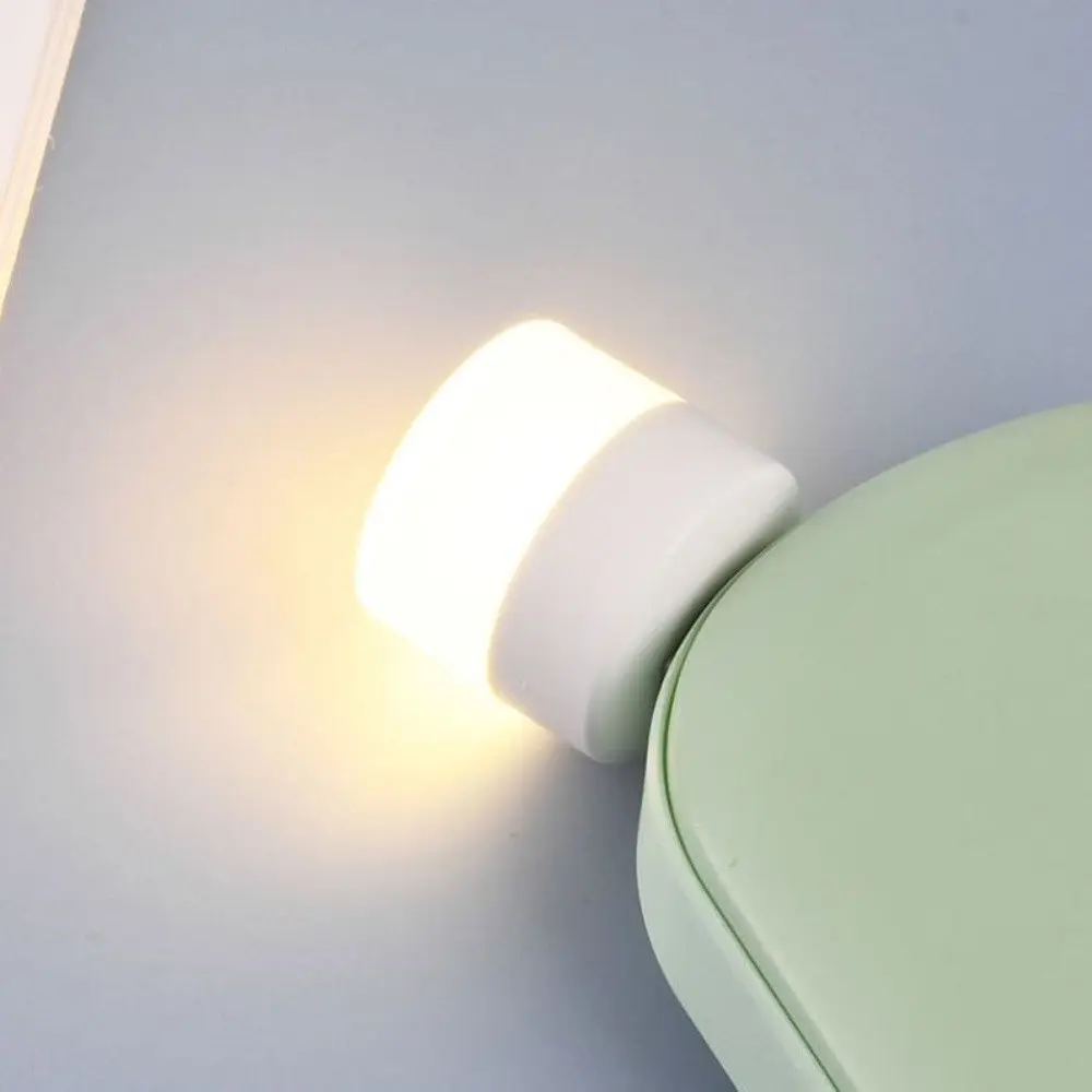 USB LED лампочка циліндрична, тепле світло біла - фото 2