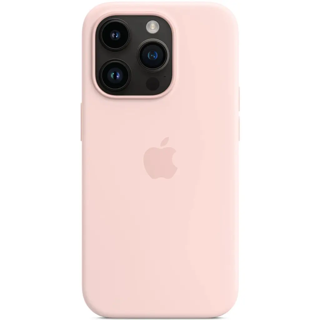 Чохол-накладка Apple Silicone Case with MagSafe для Apple iPhone 14 Pro Chalk Pink (MPTH3) - фото 4