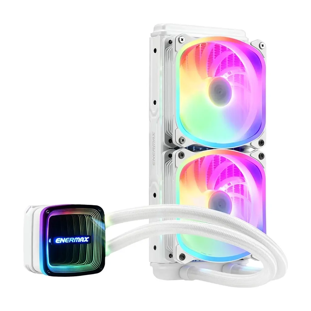 Система рідинного охолодження Enermax Aquafusion ADV 240 White ARGB (ELC-AQFA240-SQA-W) - фото 4