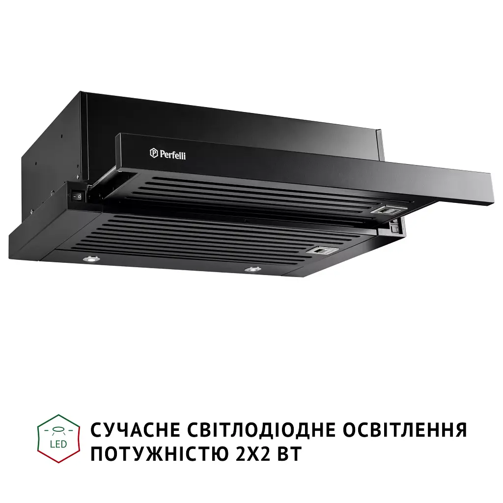 Витяжка телескопічна PERFELLI ISEO 6IMF NERO - фото 4