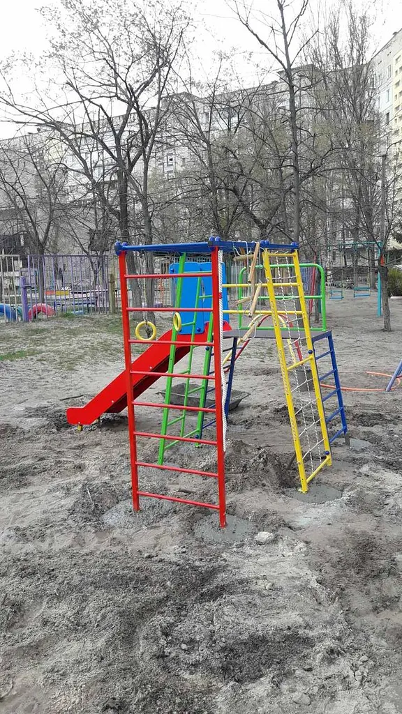 Дитячий ігровий комплекс для вулиці Веселка-М для малюків - фото 8
