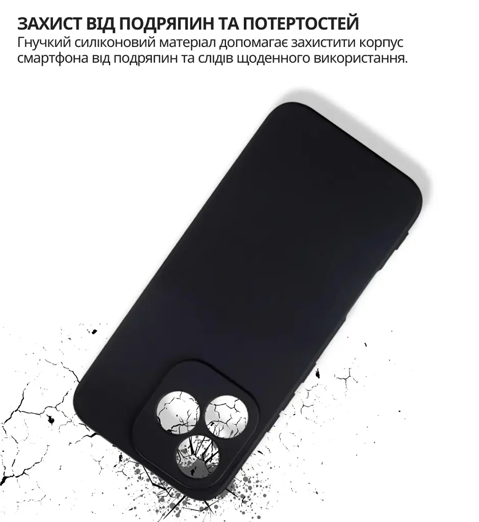 Чохол до мобільного телефона BeCover silicone Honor 400 Lite Black (714939) - фото 4