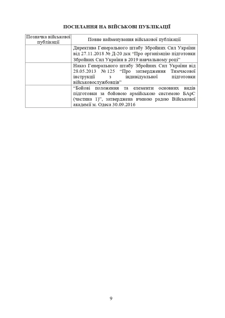 Програма підготовки підрозділів охорони військових частин Збройних Сил України (охорона та оборона арсеналів, баз, складів, аеродромів, пунктів управління, позицій) - фото 6