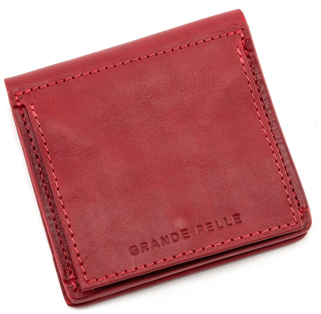 Женский кожаный кошелек Grande Pelle 11.5х11.5х3 см acs0024517 - фото 5