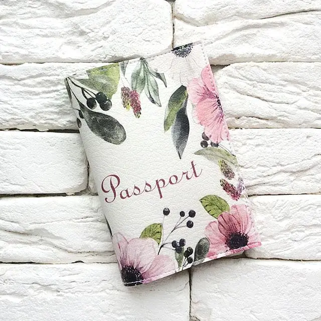 Обкладинка для паспорта Flowers