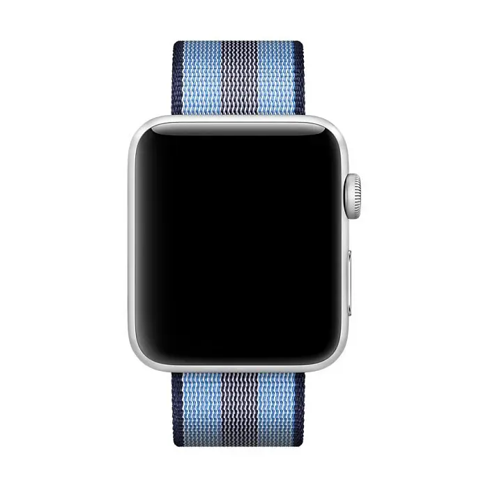 Ремінець Creasted для годинника Apple Watch 38 мм 40 мм нейлоновий з пряжкою, Blue with dark blue - фото 2