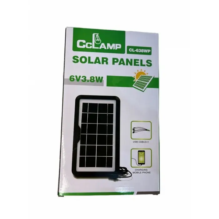 Сонячна панель CcLamp CL-638WP 3.8 W 6 V IP65 заряджання від сонця Solar Panel - фото 5