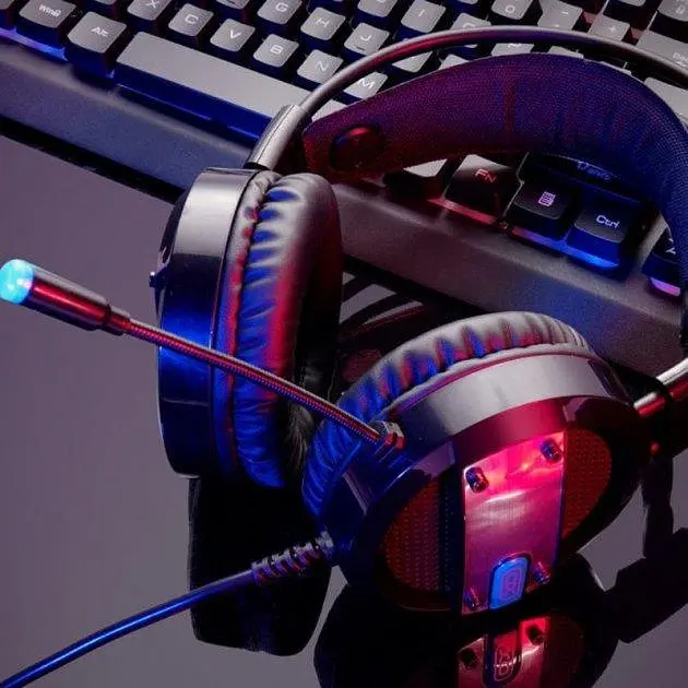 Игровые наушники XO GE-02 игровая гарнитура для компьютера с микрофоном (Черные) - фото 6