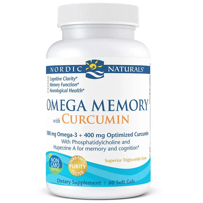 Жирные кислоты Nordic Naturals Omega Memory with Curcumin 60 капсул - фото 2