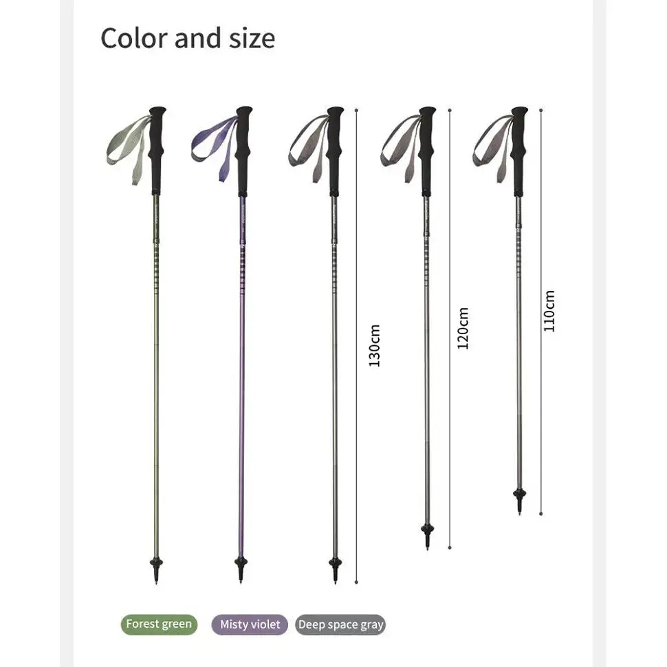 Трекінгова палиця Naturehike CNK2450DS016 120 см фіолетова - фото 2